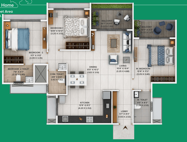 jhamtani ace atmosphere in Ravet - floor plan