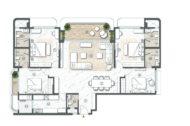 lodha acenza in Andheri - floor plan
