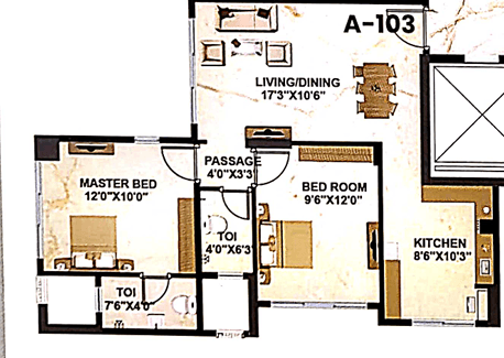 dhanani shree krishna in Powai - floor plan