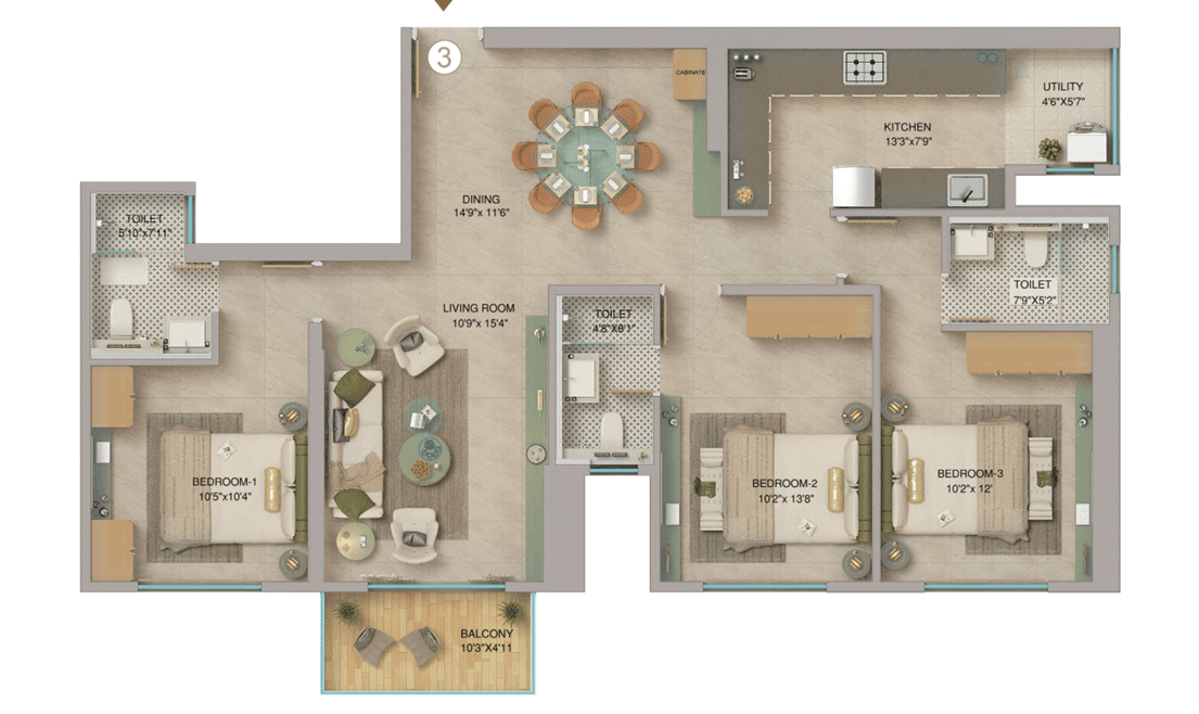 adcore westwood in Andheri - floor plan