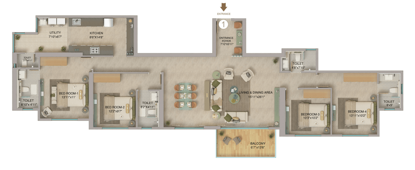 adcore westwood in Andheri - floor plan