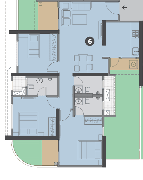 vtp volare in Hinjewadi - floor plan