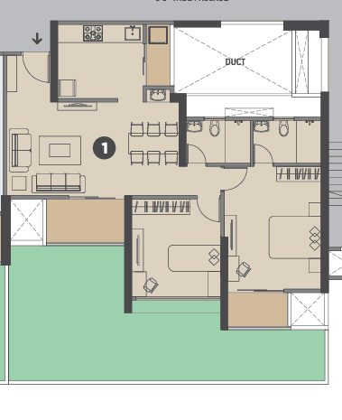 vtp earthone in Pimpri Chinchwad - floor plan