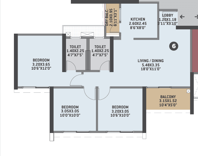 vtp volare in Hinjewadi - floor plan