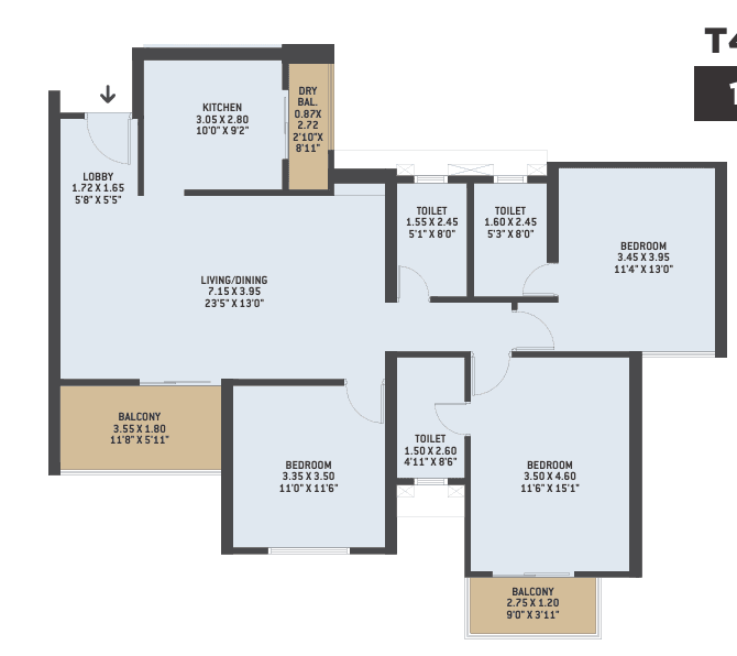 vtp dolce vita. in Manjari - floor plan