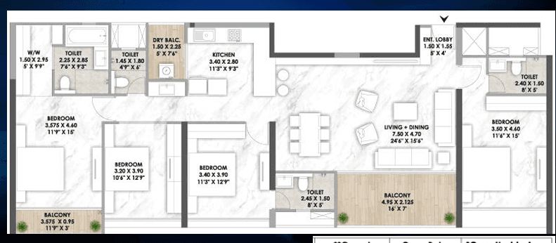 mantra midas residences in Balewadi - floor plan