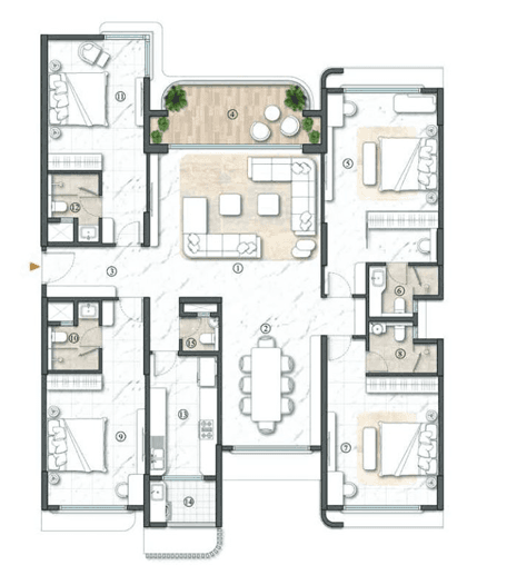 lodha acenza in Andheri - floor plan