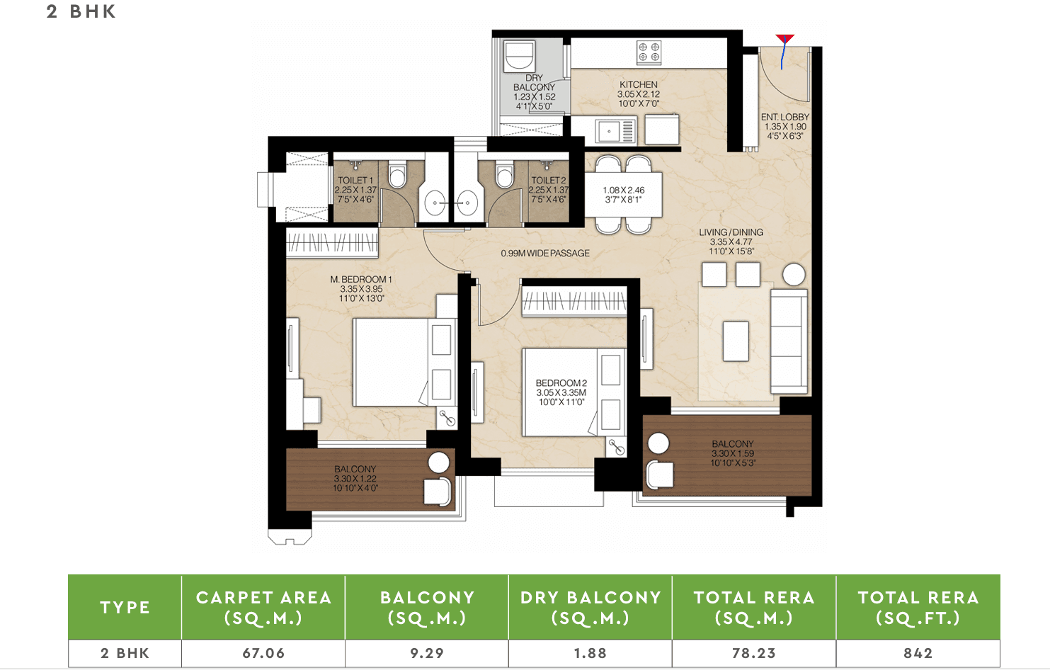 godrej the gale. in Hinjewadi - floor plan