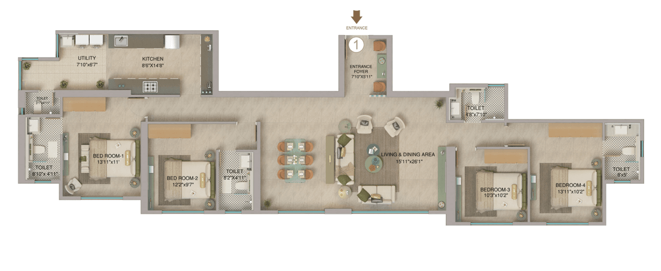 adcore westwood in Andheri - floor plan