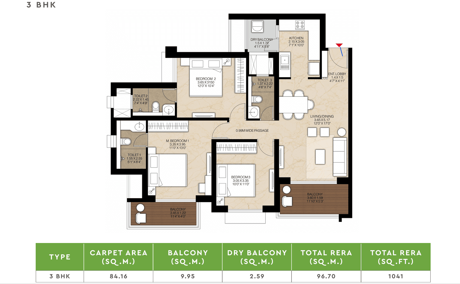 godrej the gale. in Hinjewadi - floor plan
