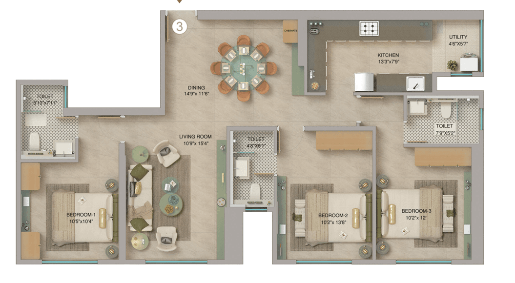 adcore westwood in Andheri - floor plan