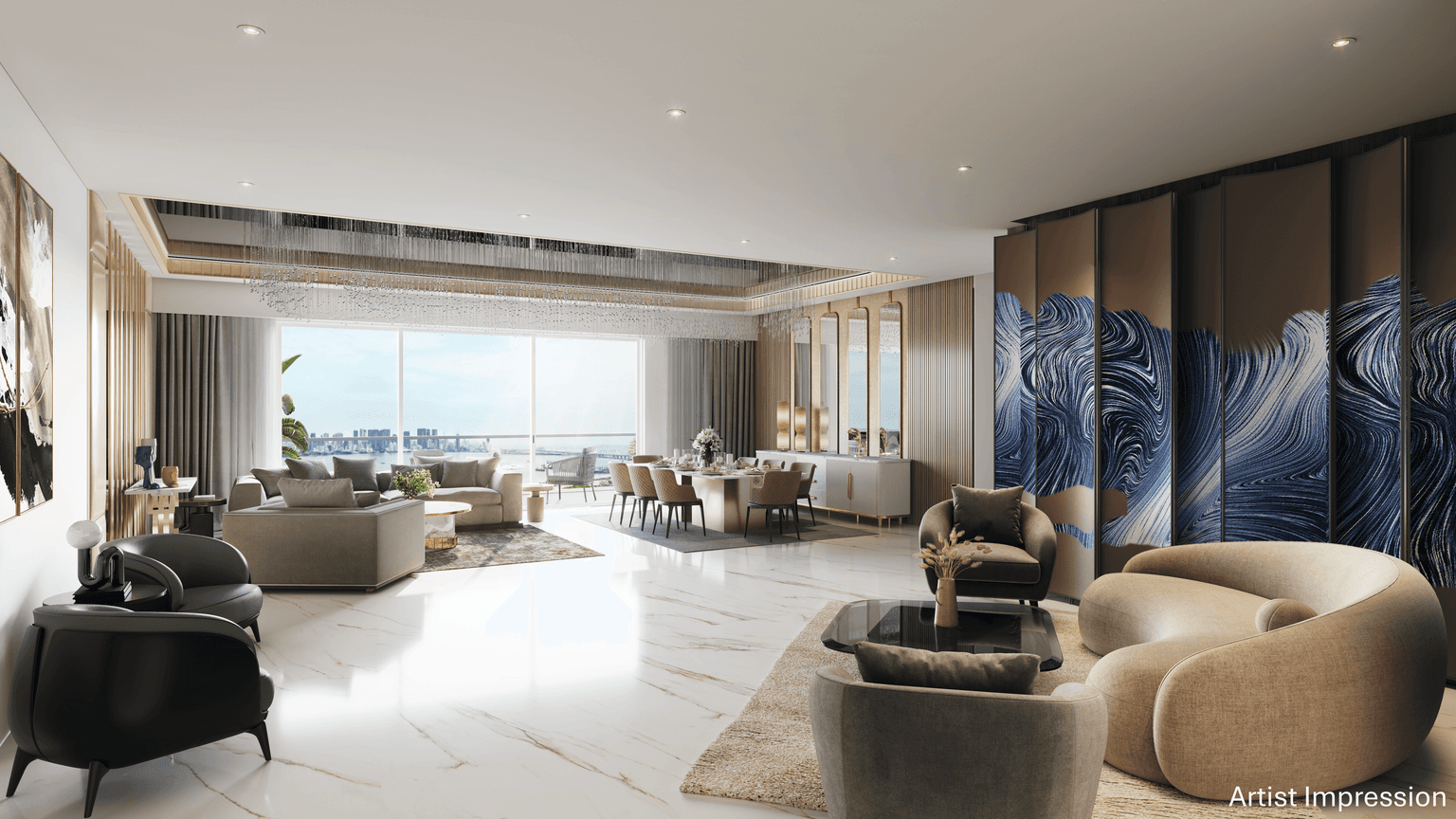 living dining lounge
