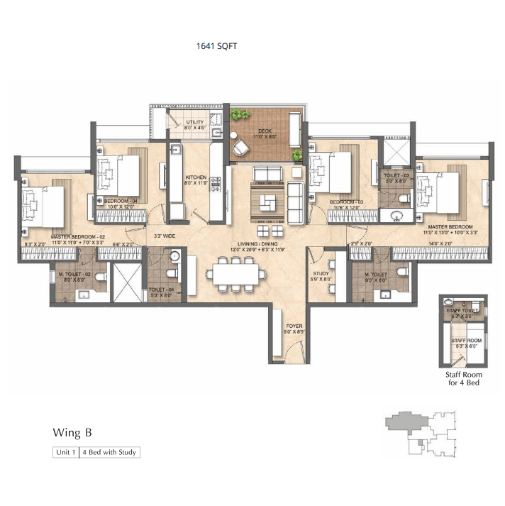 lodha belleuve in Mahalaxmi - floor plan