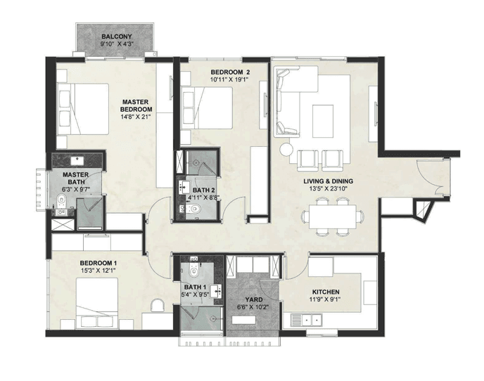 forum serendipity in Bkc - floor plan