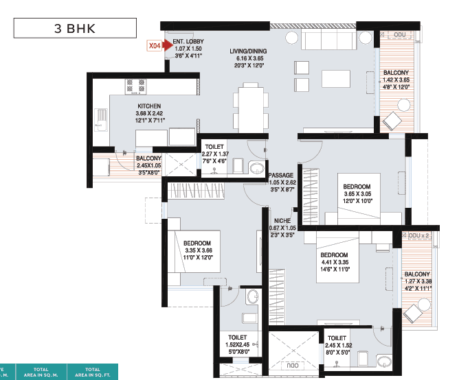 godrej emerald waters in Pimpri Chinchwad - floor plan