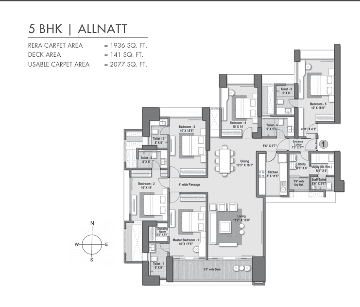 raheja the riviere in Worli - floor plan