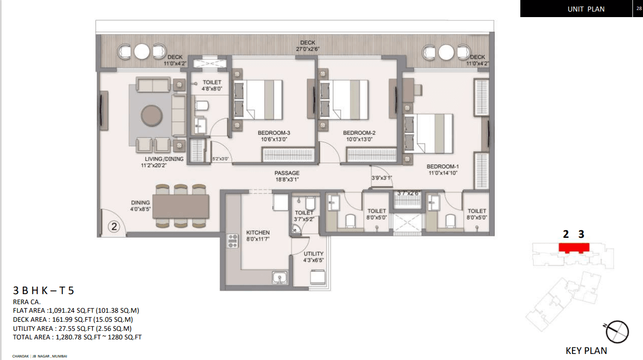 chandak sarvam in Andheri - floor plan