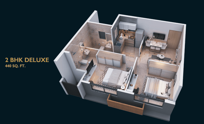 platinum casa millennia in Andheri - floor plan