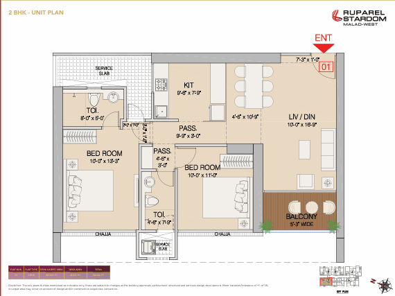 ruparel stardom in Malad - floor plan