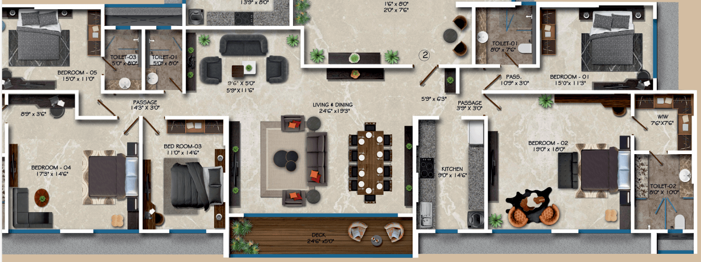 ekta evaana in Khar - floor plan