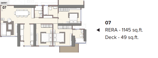 adani monte south pilatus in Byculla - floor plan