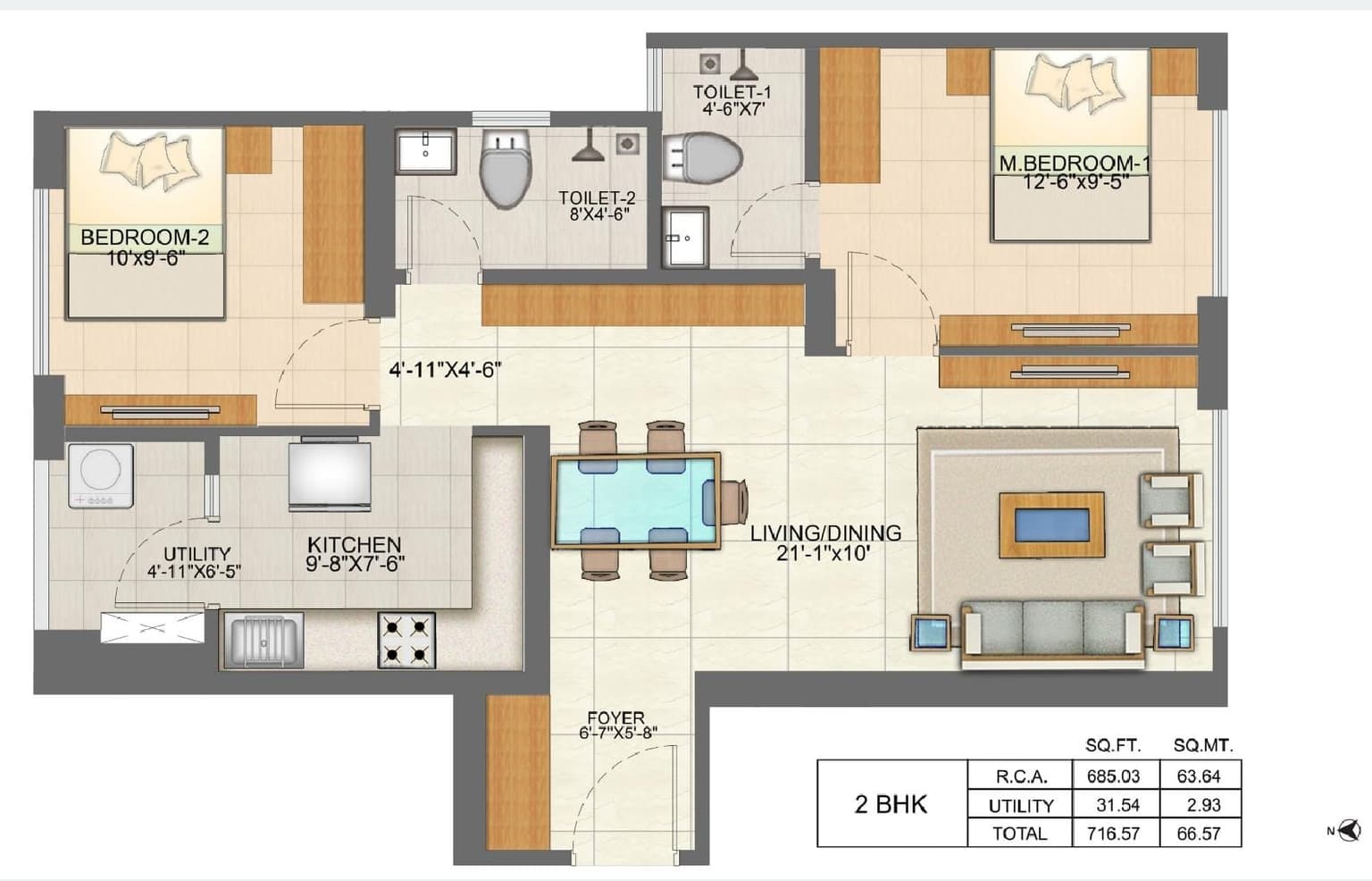 runwal pinnacle in Mulund - floor plan