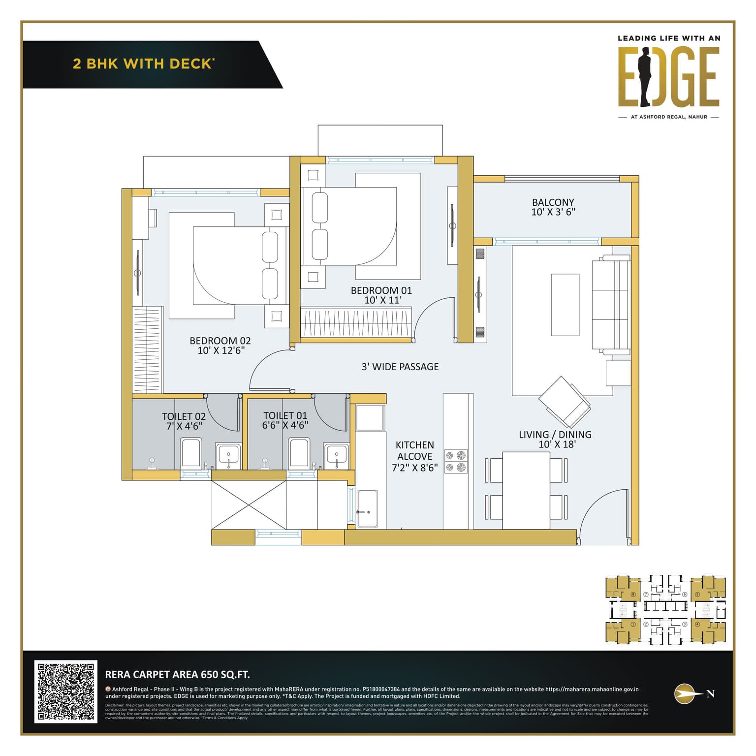 ashford regal in Mulund - floor plan