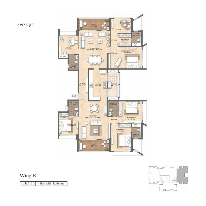 lodha belleuve in Mahalaxmi - floor plan