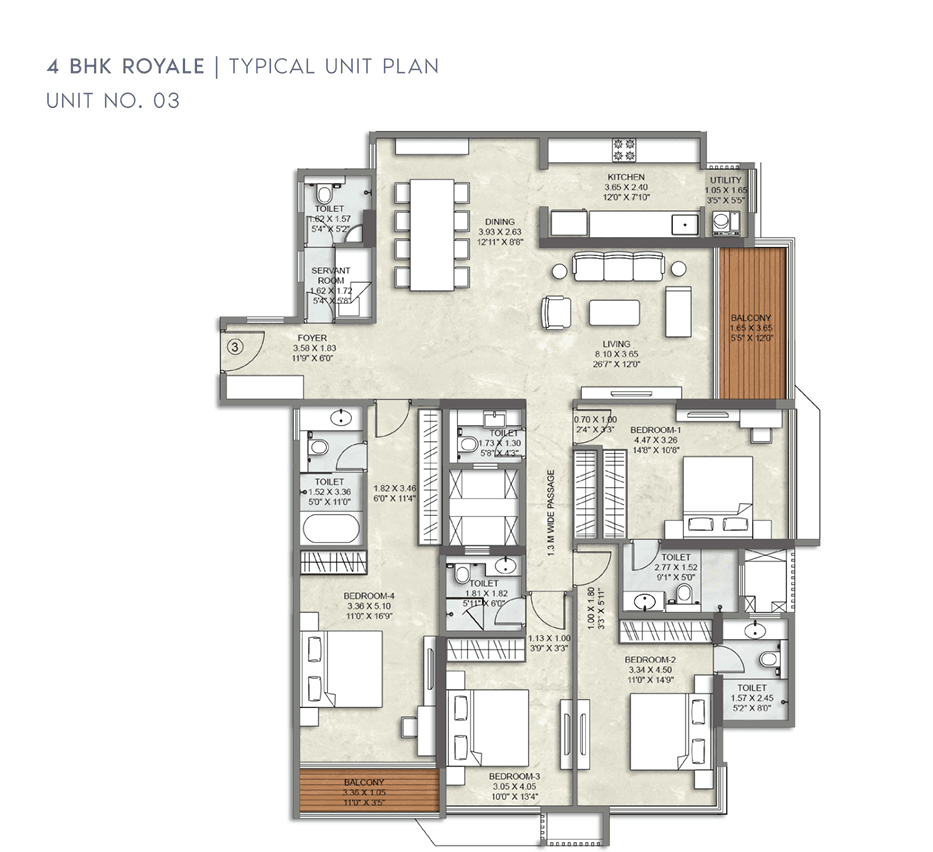 kalpataru amare in Juhu - floor plan