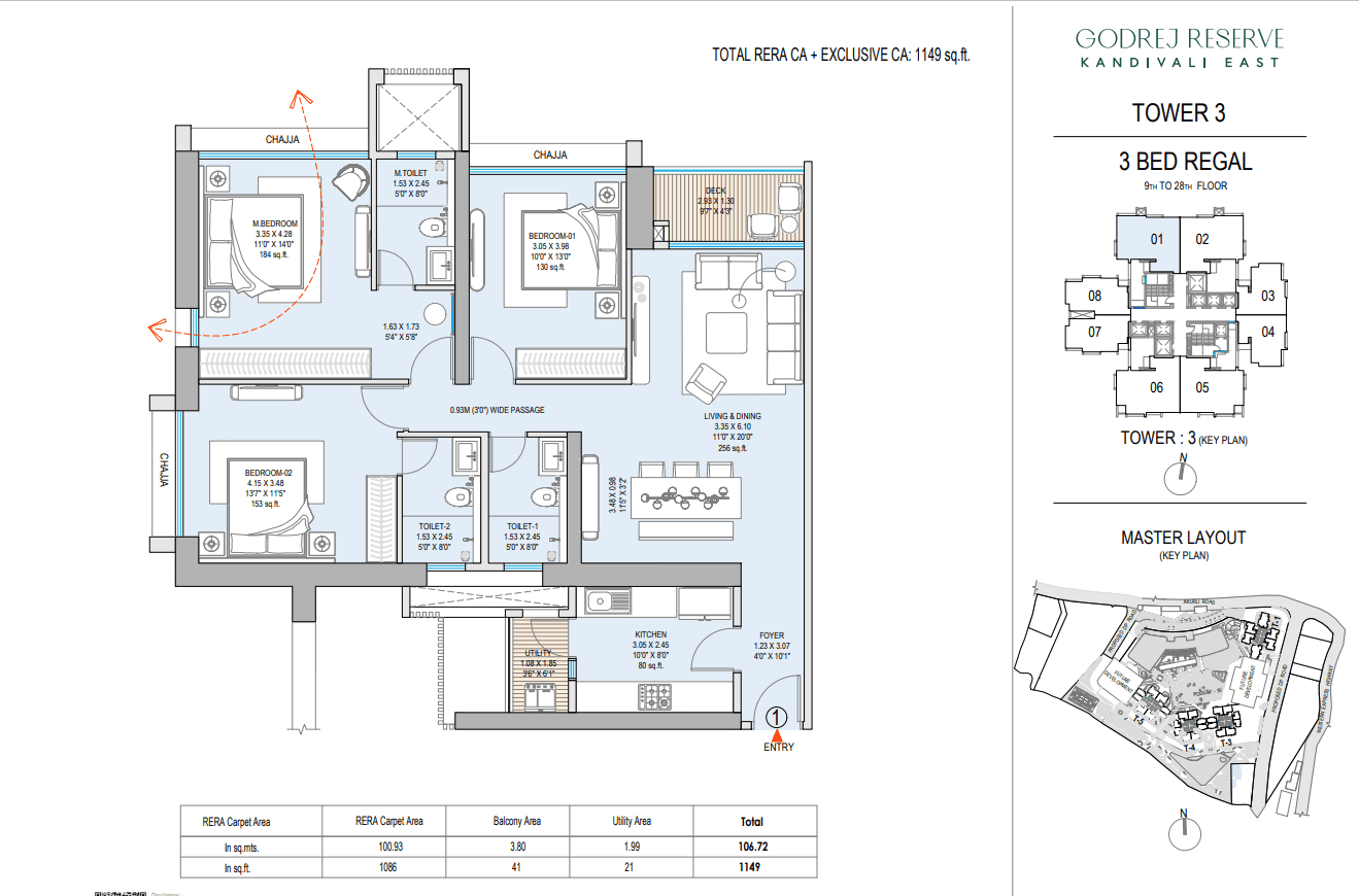 godrej reserve in Kandivali - floor plan
