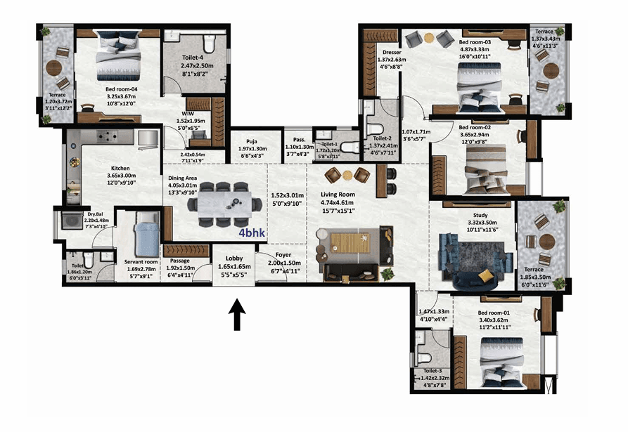 nyati equinox in Baner - floor plan