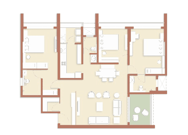 rohan ekam in Balewadi - floor plan
