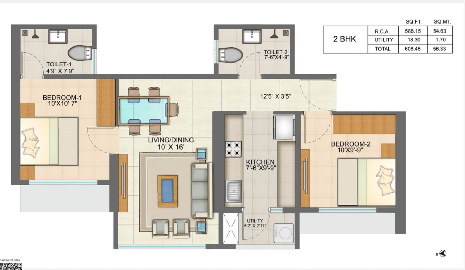runwal pinnacle in Mulund - floor plan
