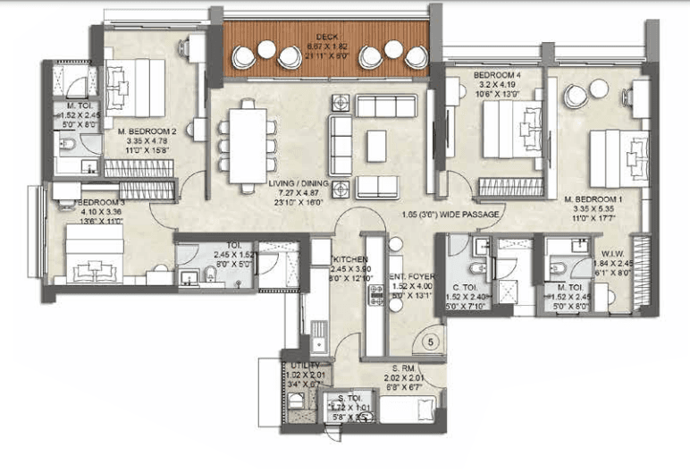kalpataru advay in Borivali - floor plan