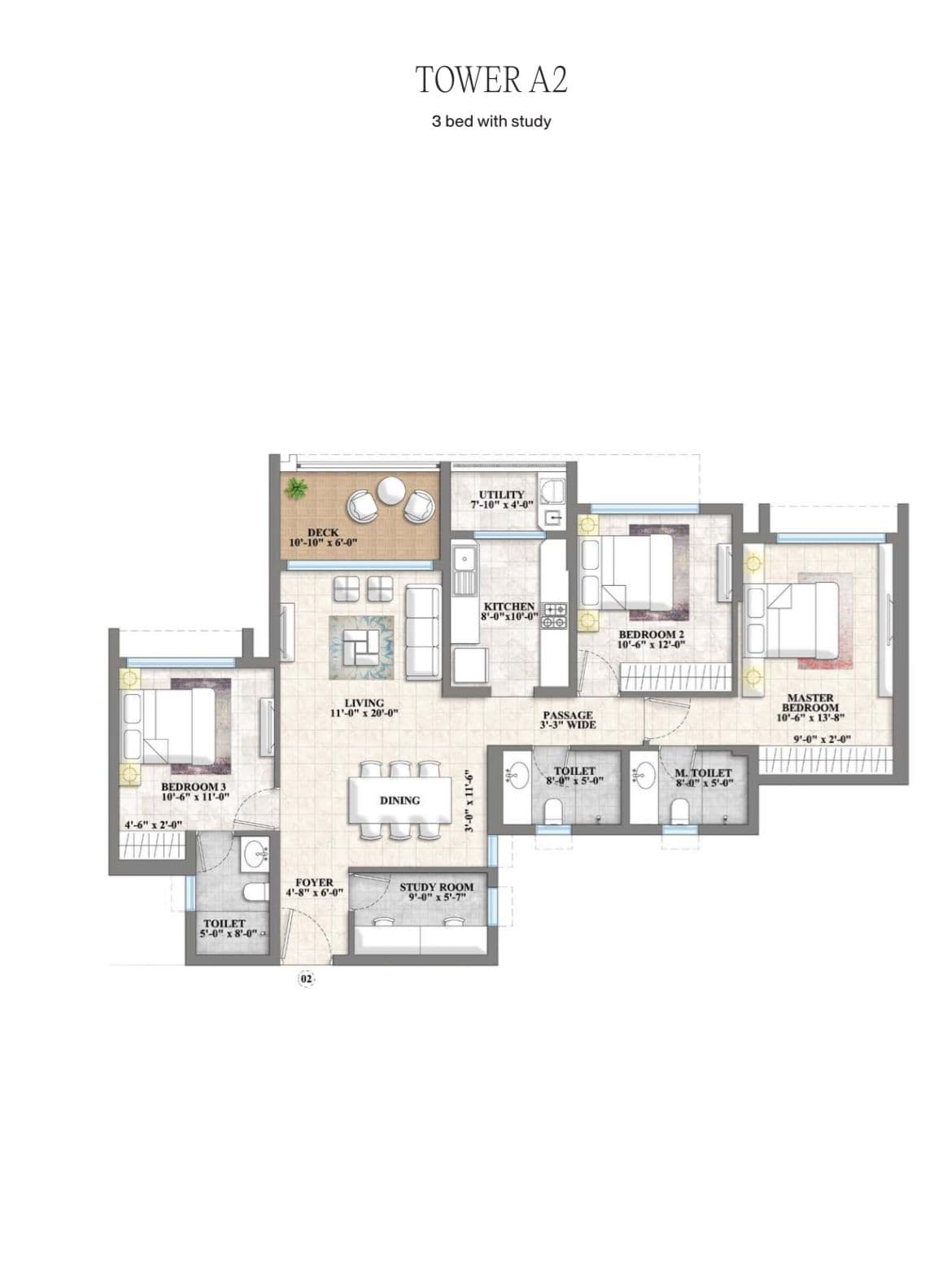 lodha reservo in Vikhroli - floor plan