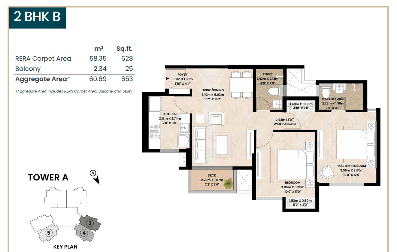 mahindra vista in Kandivali - floor plan