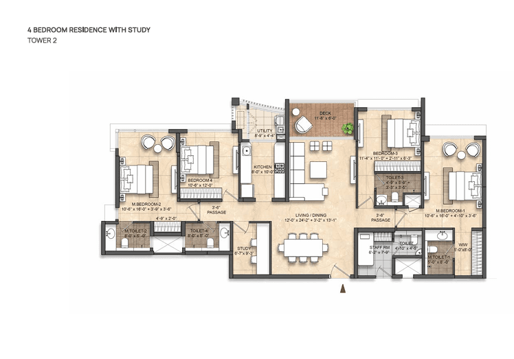 lodha divino in Dadar East - floor plan