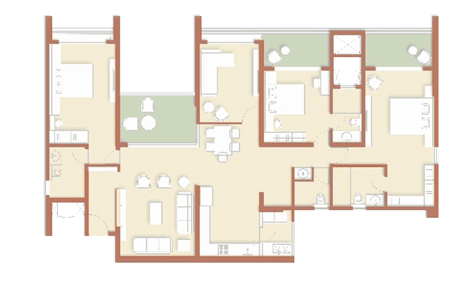 rohan ekam in Balewadi - floor plan