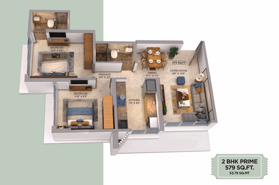 aikya roots in Vikhroli - floor plan