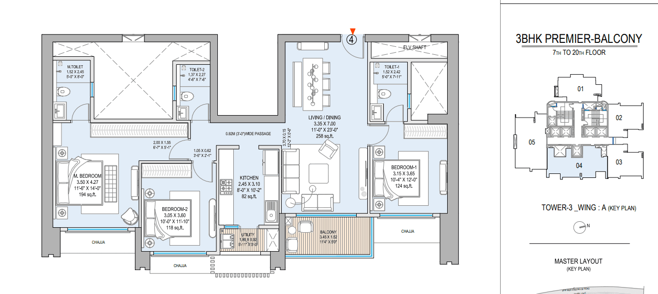 godrej horizon in Wadala - floor plan