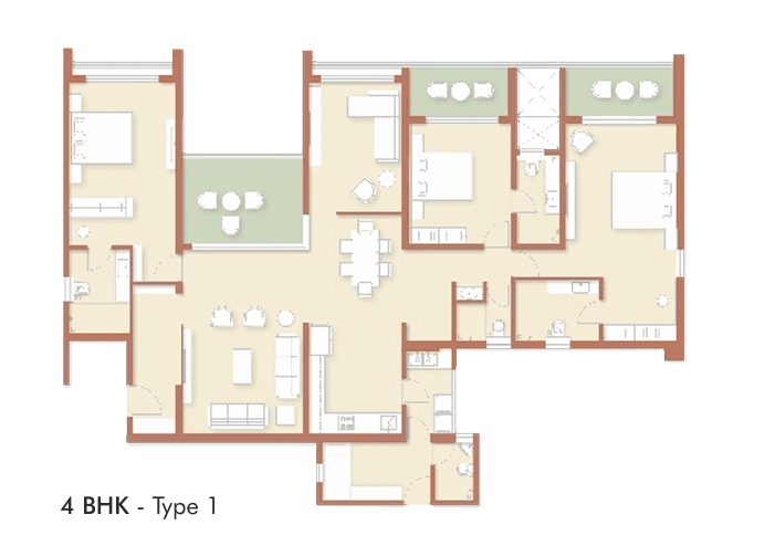 rohan ekam in Balewadi - floor plan