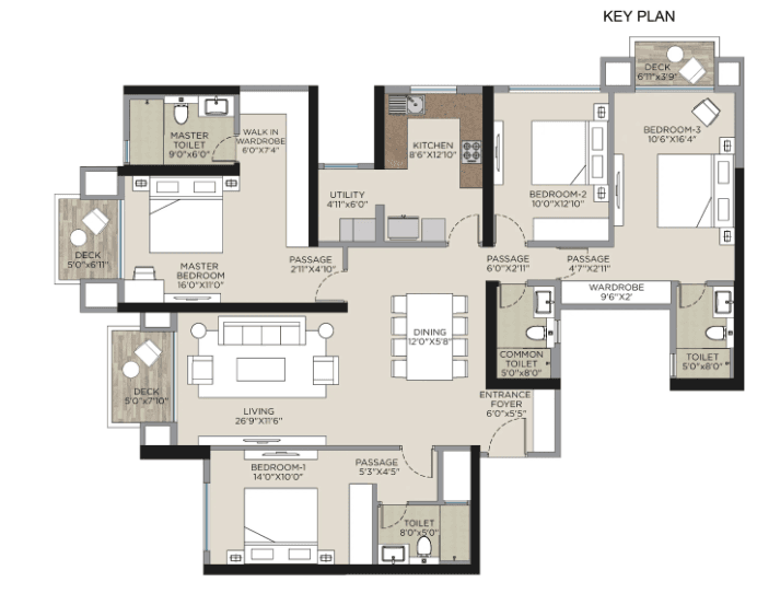 hiranandani empress hill in Powai - floor plan