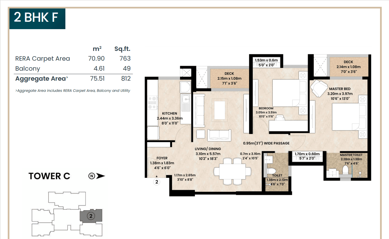mahindra vista in Kandivali - floor plan