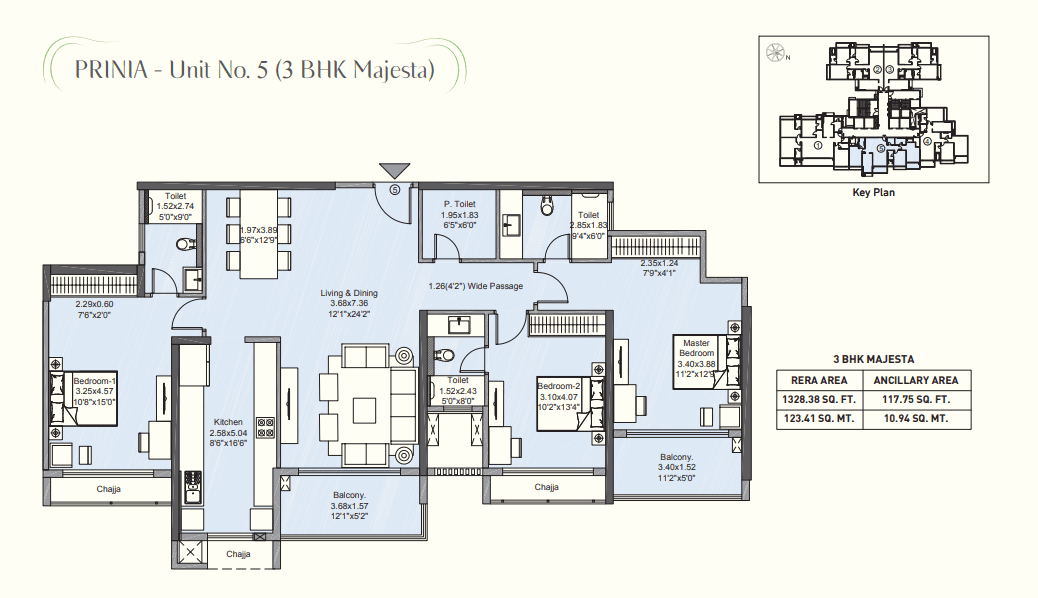 l&t elixir in Powai - floor plan