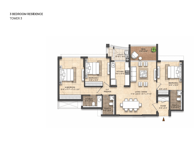 lodha divino in Dadar East - floor plan