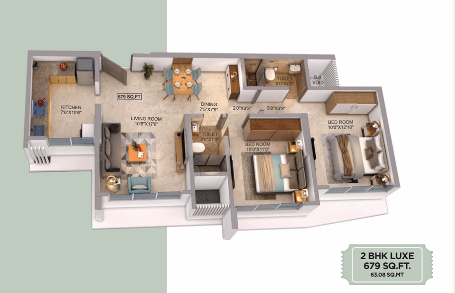 aikya roots in Vikhroli - floor plan