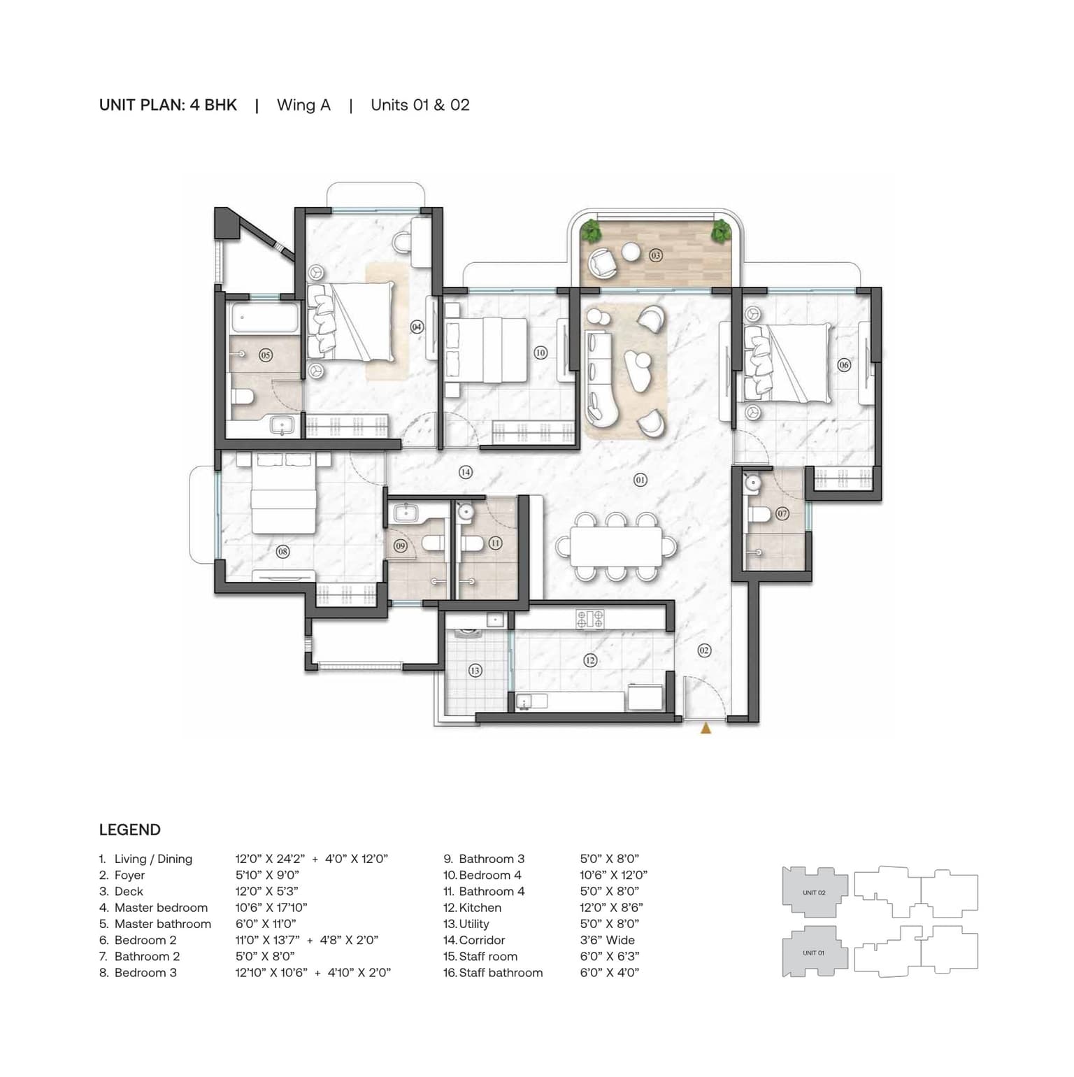 lodha stella in Ghodbunder Road - floor plan