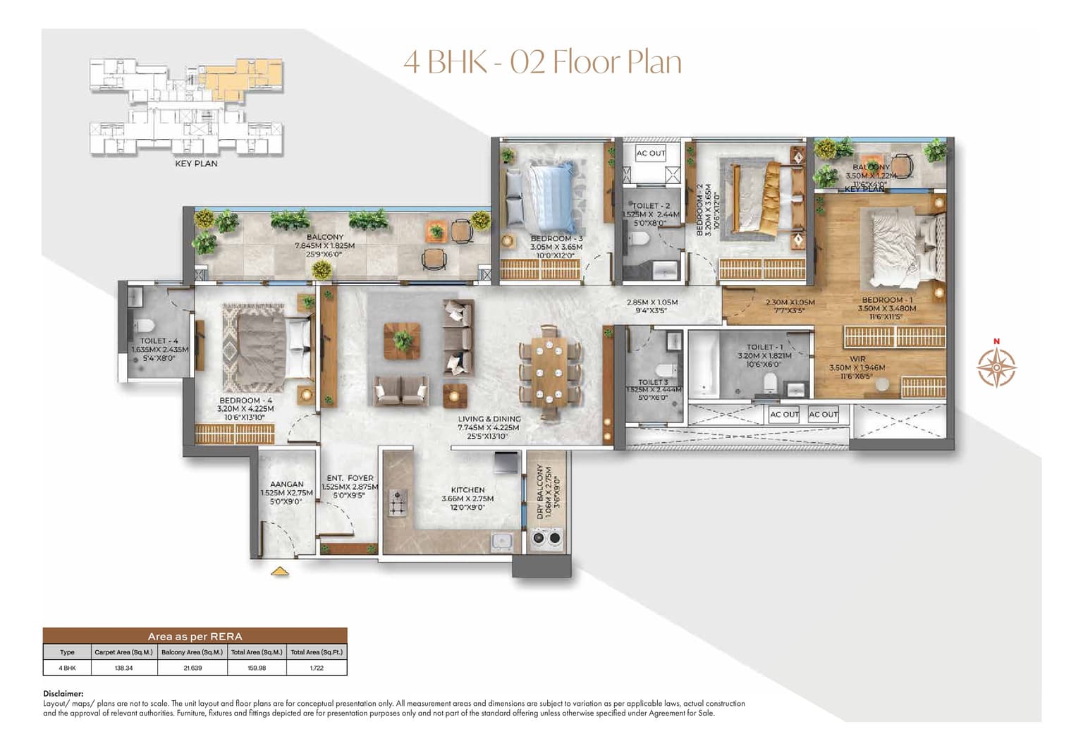 kumar prism towers in Magarpatta Road - floor plan