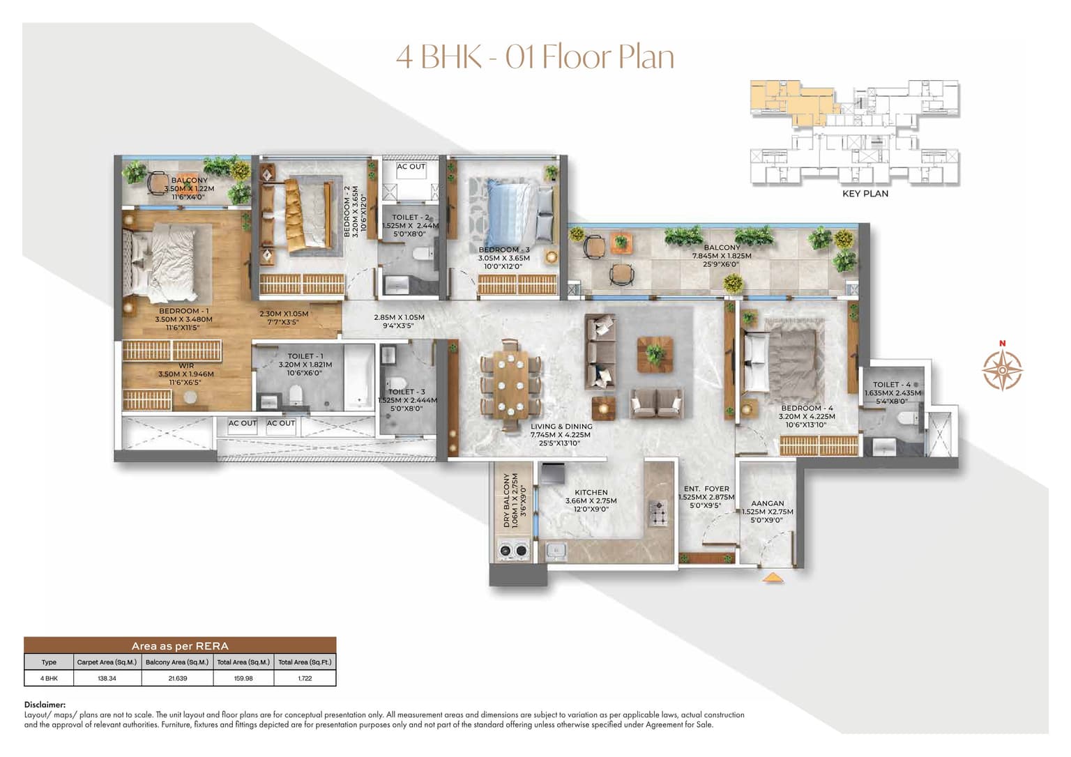 kumar prism towers in Magarpatta Road - floor plan